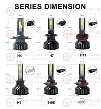 Load image into Gallery viewer, Black Headlights Pair + Full Set LED Globes For Holden Commodore VY SS SV6 SV8