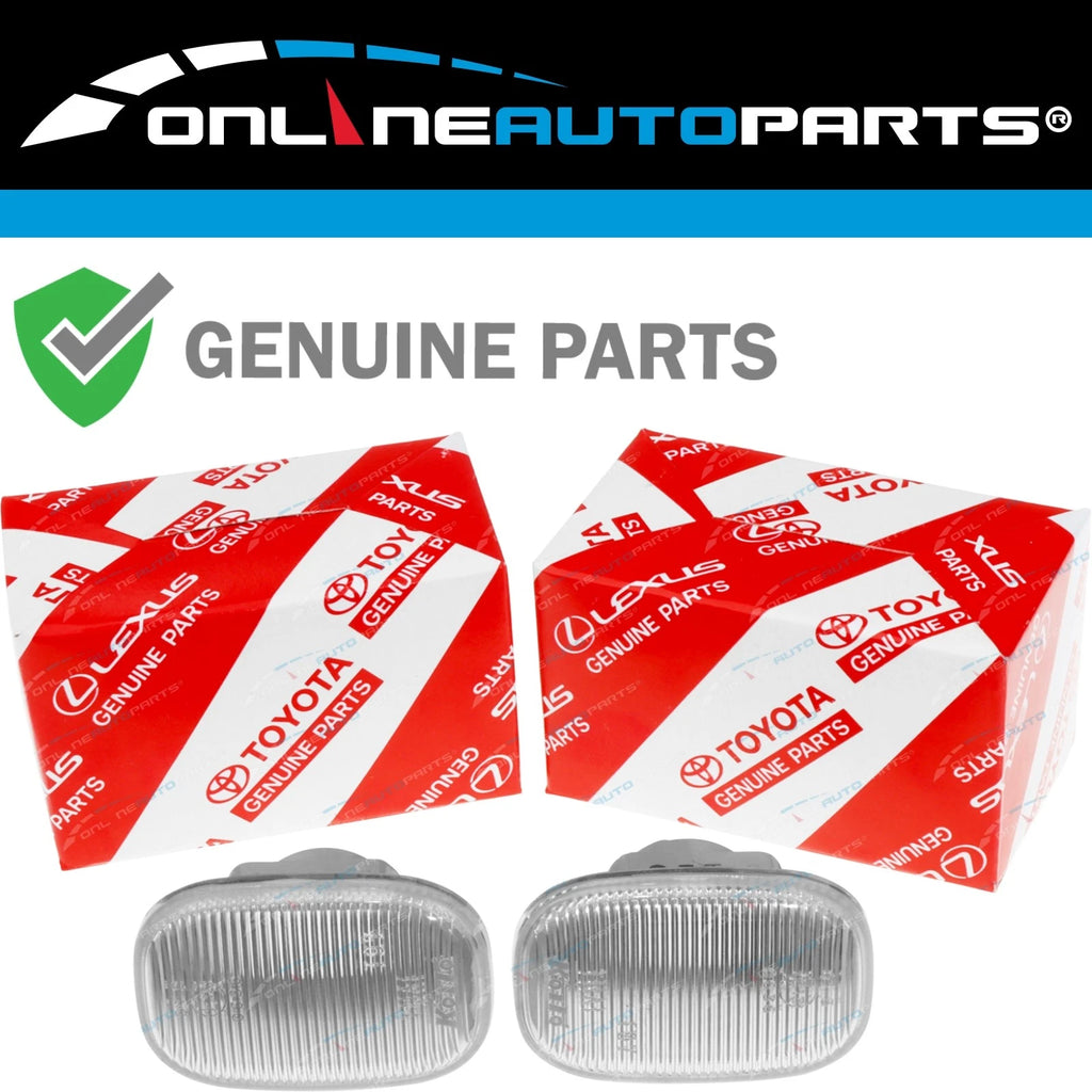 Genuine Toyota clear side indicator repeater blinkers for KUN16 KUN25 KUN26