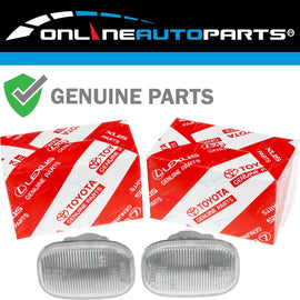 Genuine Toyota clear side indicator repeater blinkers for KUN16 KUN25 KUN26