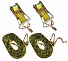 Load image into Gallery viewer, Tie Down Ratchet Straps EX Heavy Duty ONE PAIR 50mm x 8.0m 2000kg SWL AS/NZS4380