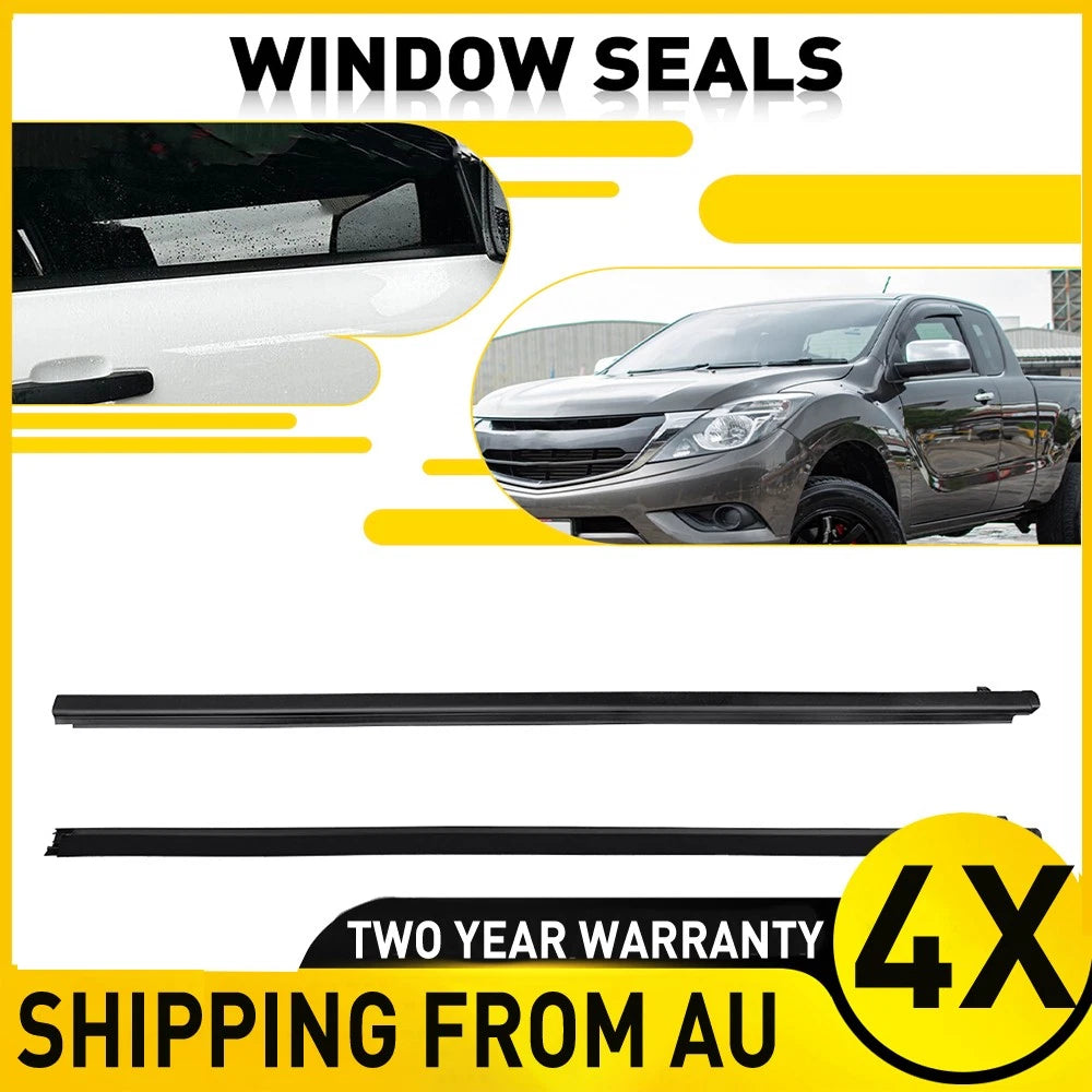 4pcs Window Seal Weather Strips For Mazda BT50 2012-2019 2 Doors Single Cab