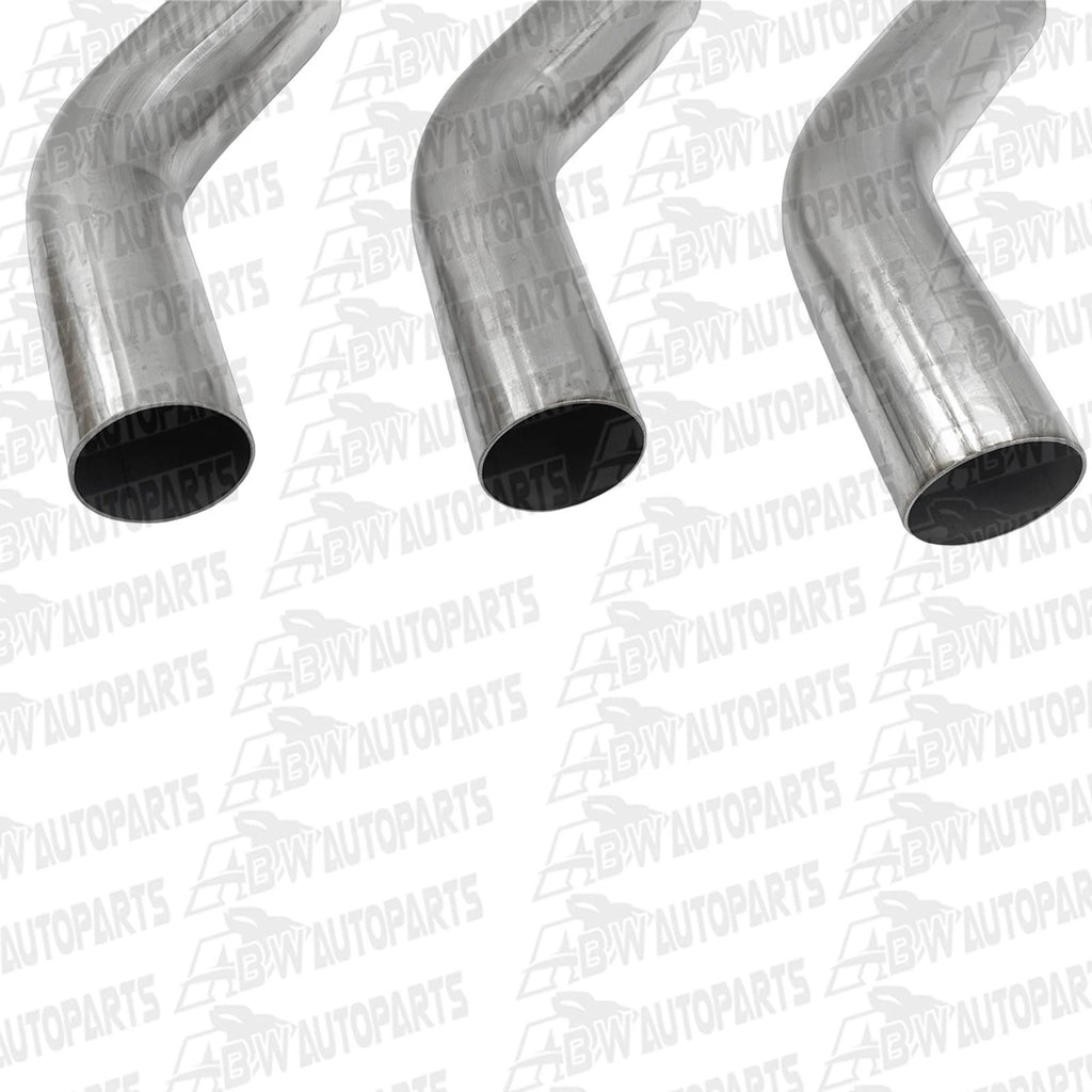 Kit of 6, 2"Inch Mandrel Bends Exhaust Pipe Mild Steel 3 X 45 & 3 X 90 Deg