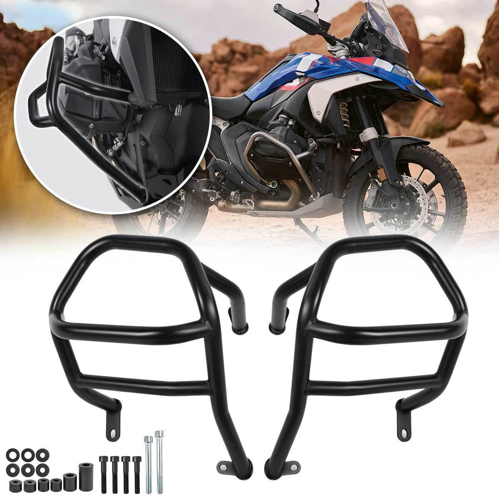 For BMW R1300GS 2023-2024 Lower Engine Guard Highway Crash Bars Protector Black