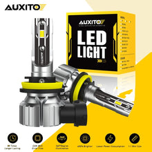 Load image into Gallery viewer, AUXITO 2x H8 H9 H11 LED Headlight Globes Bulbs 100W 28000LM 3000K High Low Beam