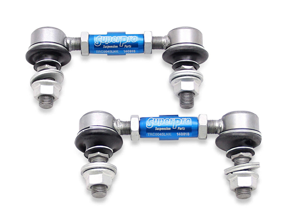 SuperPro HD front adjustable sway bar link kit TRC1045 with alloy link ball