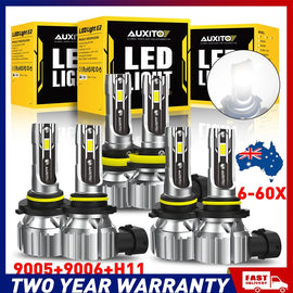 9005 H9 H11 9006 LED Headlight Bulbs Conversion Kit Hi Beam Hi Power 6-60x A