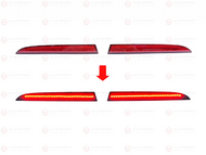 LED Rear Bumper Reflector Lights Pair for Holden Commodore VE VF