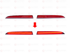 LED Red Rear Reflectors Pair Holden Commodore VE VF Sedan Wagon SS SV6 SV8 SSV