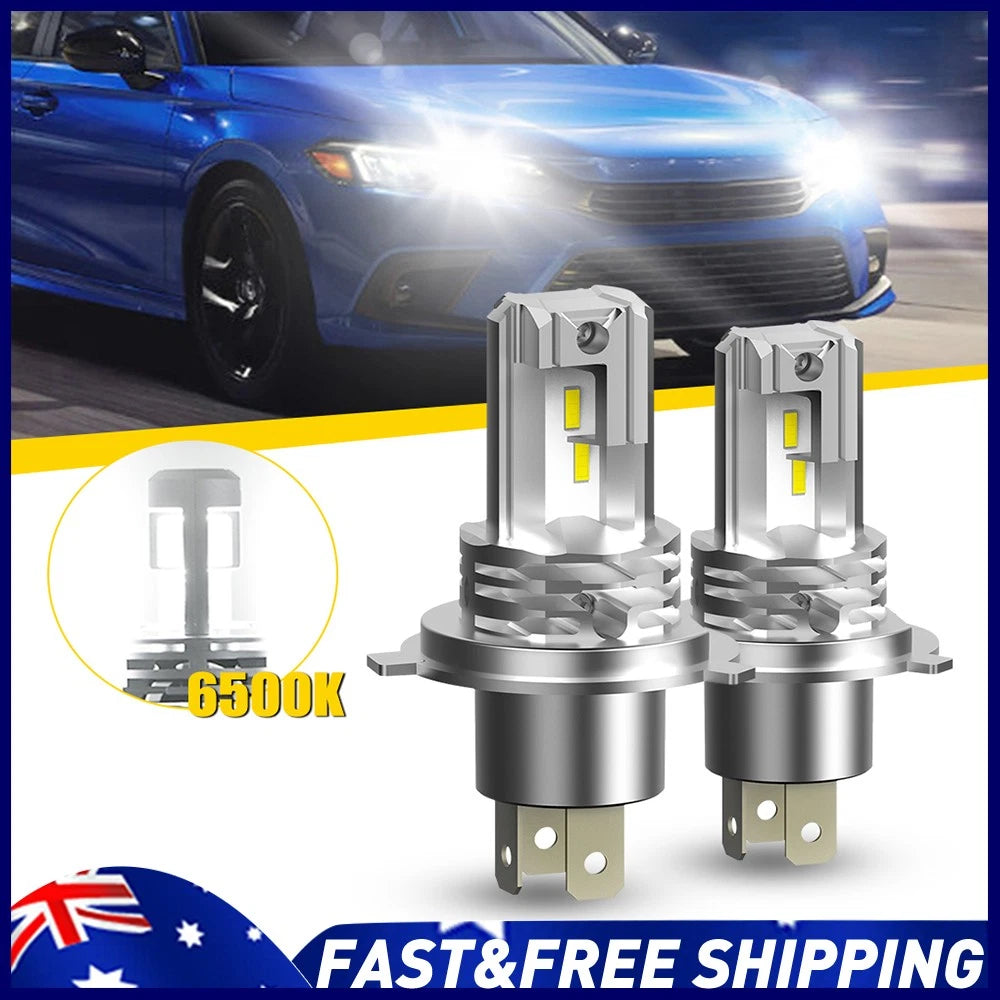 AUXITO 2x H4 LED Headlight Globes Bulbs 6500K High Low Beam 6500K 60W 20000LM