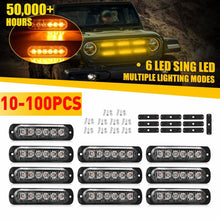 Load image into Gallery viewer, 10-100X Universal Amber Recovery Strobe Lights Orange Breakdown Flashing Beacon