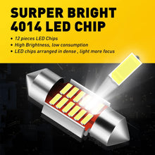 Load image into Gallery viewer, 2x 31mm C5W Festoon LED Interior Dome &amp; License Plate Bulbs 6500K