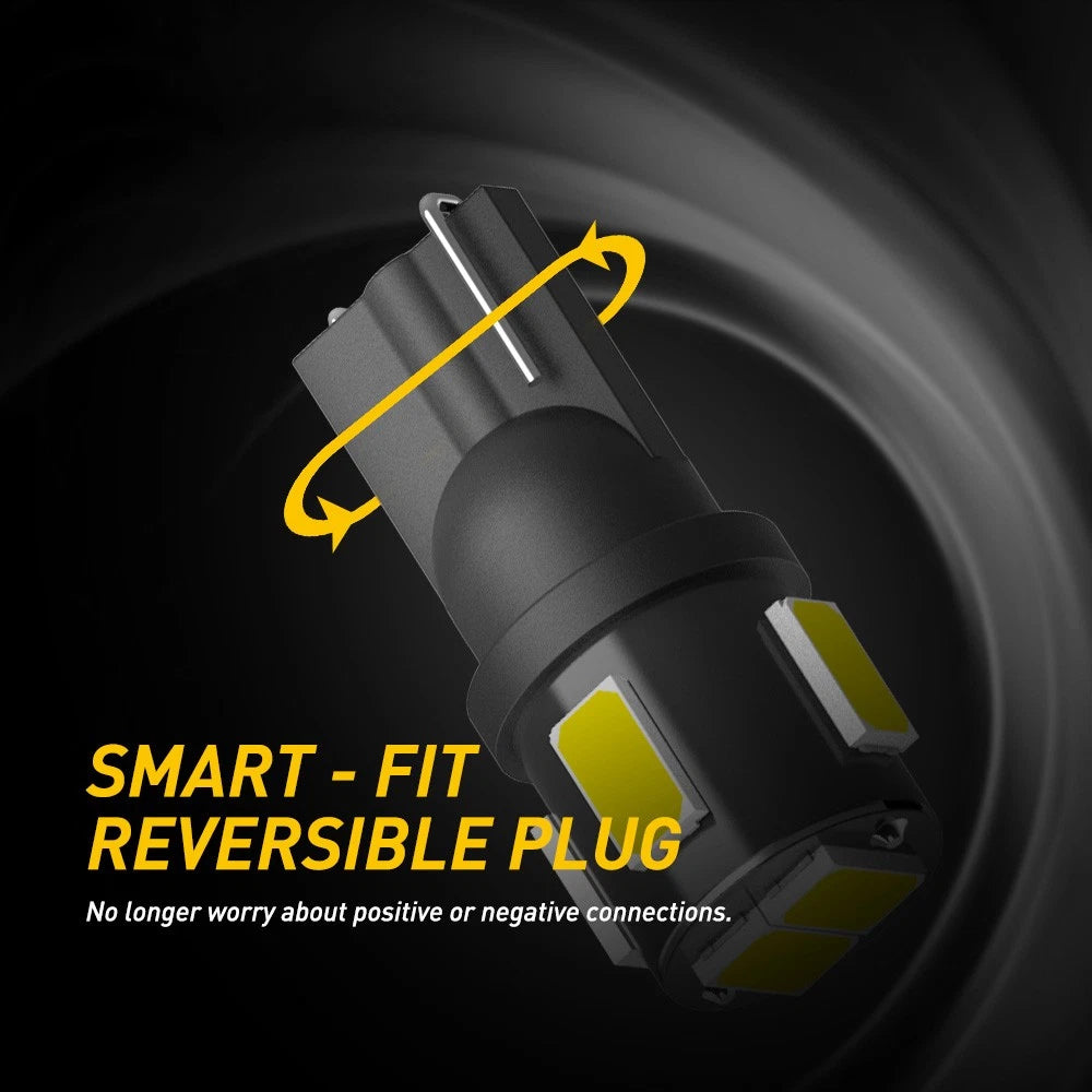 T10 Car Bulb Canbus W5W 194 White 168 Warm Side Globes Light LED Bulbs 12V A