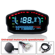 Load image into Gallery viewer, Universal Motorcycle Motorbike LCD Odometer Digital Speedometer Tachometer Gauge