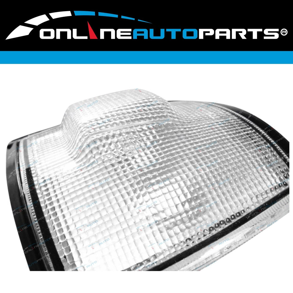 LH+RH Clear Altezza Corner Lights Pair w/Black Trim for Holden Rodeo TF '91-'97