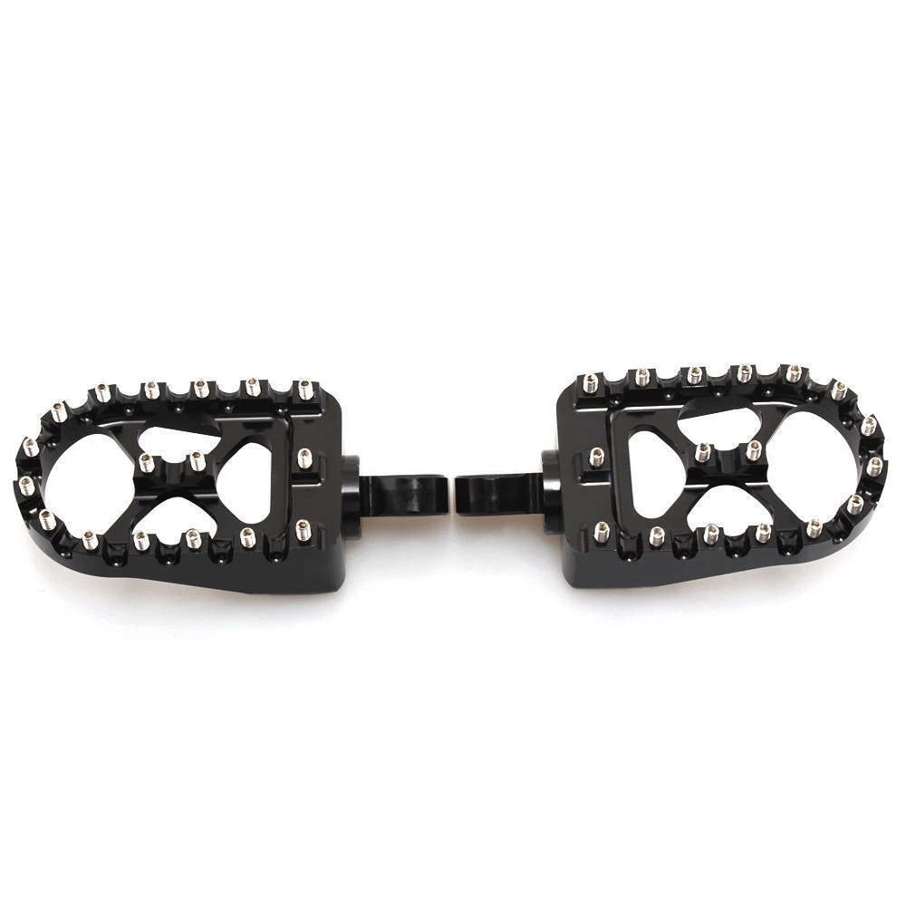 MX Style Black Foot Peg Footrest Fit For Harley Sportster Touring Softail Dyna S