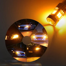 Load image into Gallery viewer, Pair 12V BA15S 1156 CAR GLOBE BRAKE LED REVERSE TAIL TURN STOP LIGHT BULB YELLOW