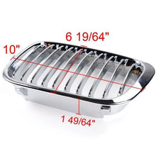 Load image into Gallery viewer, Chrome Front Kidney Mesh Grille Grill For BMW E46 3 Series 4 Door Sedan 98-01
