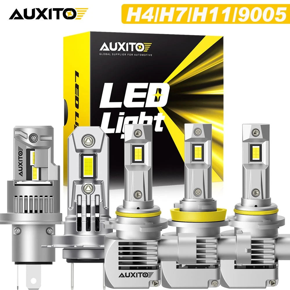 AUXITO H4 H7 LED Headlight Globes Bulb Kit Hi/Lo Beam 6500K 20000LM Bright White