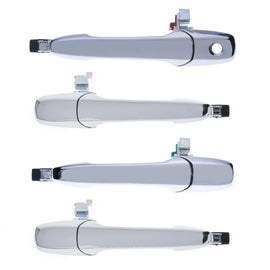 4pc FRONT & REAR Left + Right Outer Door Handle Chr for Ford Ranger & BT50 06-11