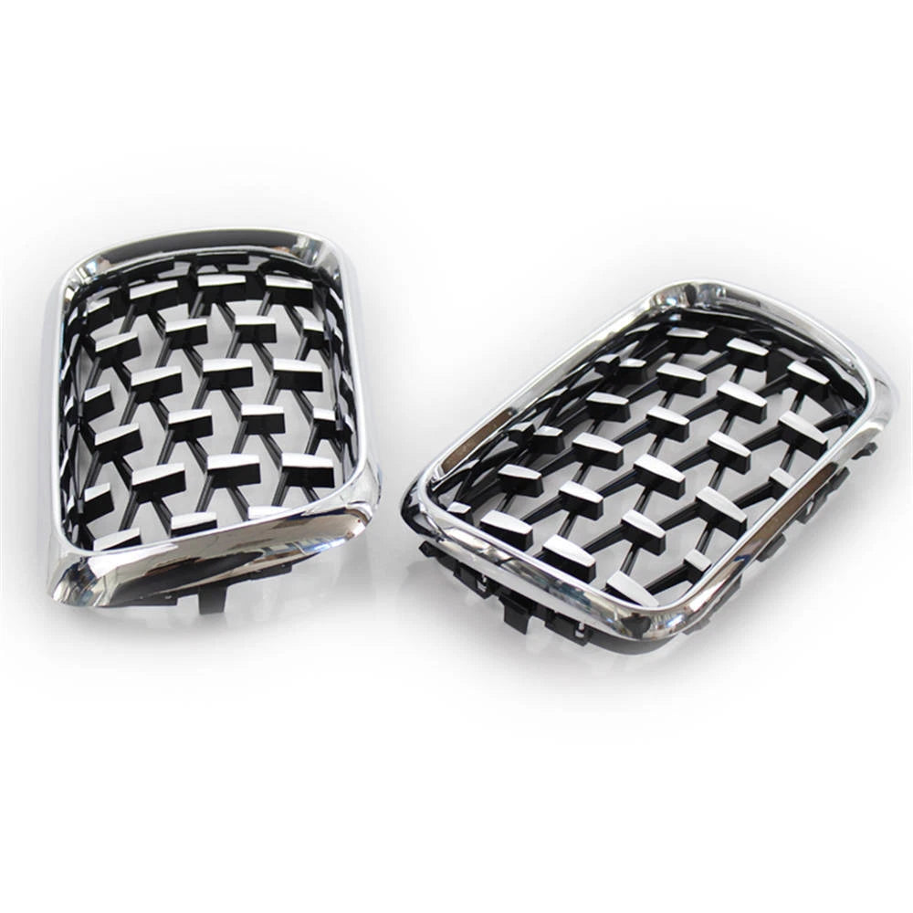 Chrome Diamond Meteor Style Front Kidney Grille For BMW 3-Series E36 1997-1999 S