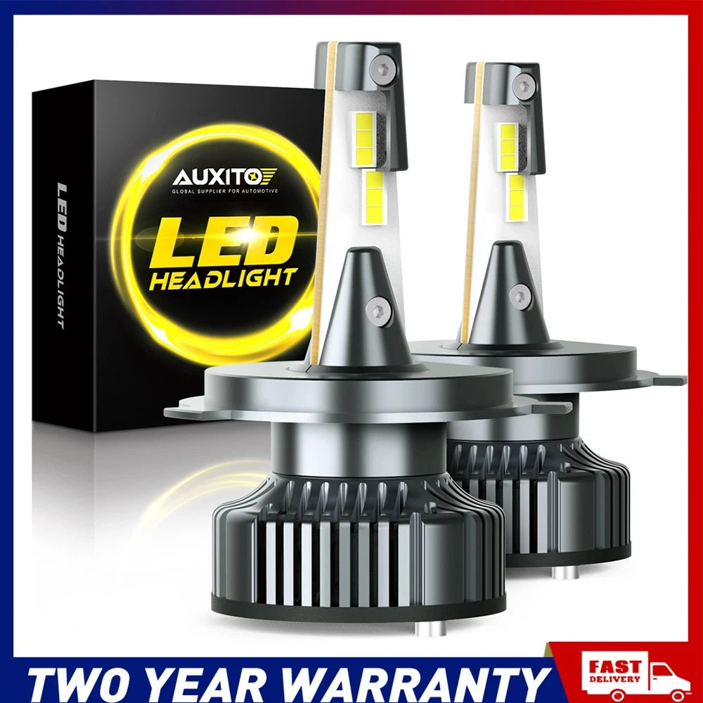 2-10x 700%+ Bright LED H4 Headlight Conversion Globes Kit Bulb Hi Car Low Beam