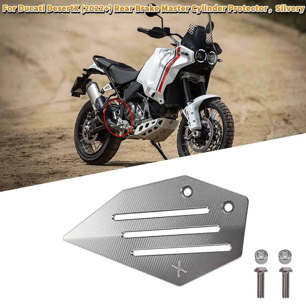 Rear Brake Master Cylinder Protector for Ducati Desert X 2022+ Billet Aluminum