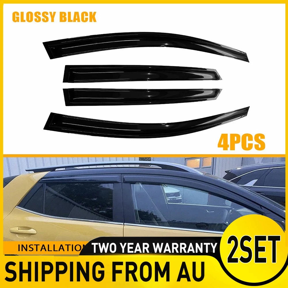 Set of 8Weather Shields Weathershields Set for Kia Stonic Dual Cab 2020-Onwards