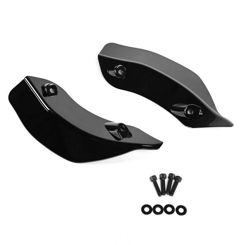 Black Wind Deflector Fairing Air Wing For Harley Touring Road Glide 2015-2020 ST