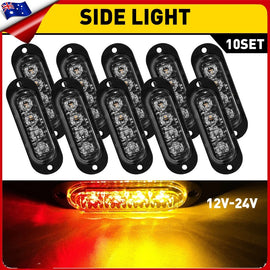 10x LED Clearance Lights Side Marker Lamp UTE Trailer Truck Caravan Lorry Boat