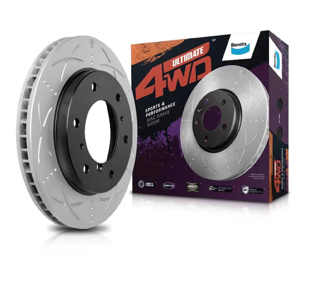 Bendix Front Slotted and Dimpled Brake Rotor 302mm for Jeep Wrangler JK 07~18