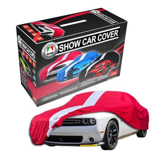 Autotecnica Show Car Cover Red/White Large 4.9m 2/196R