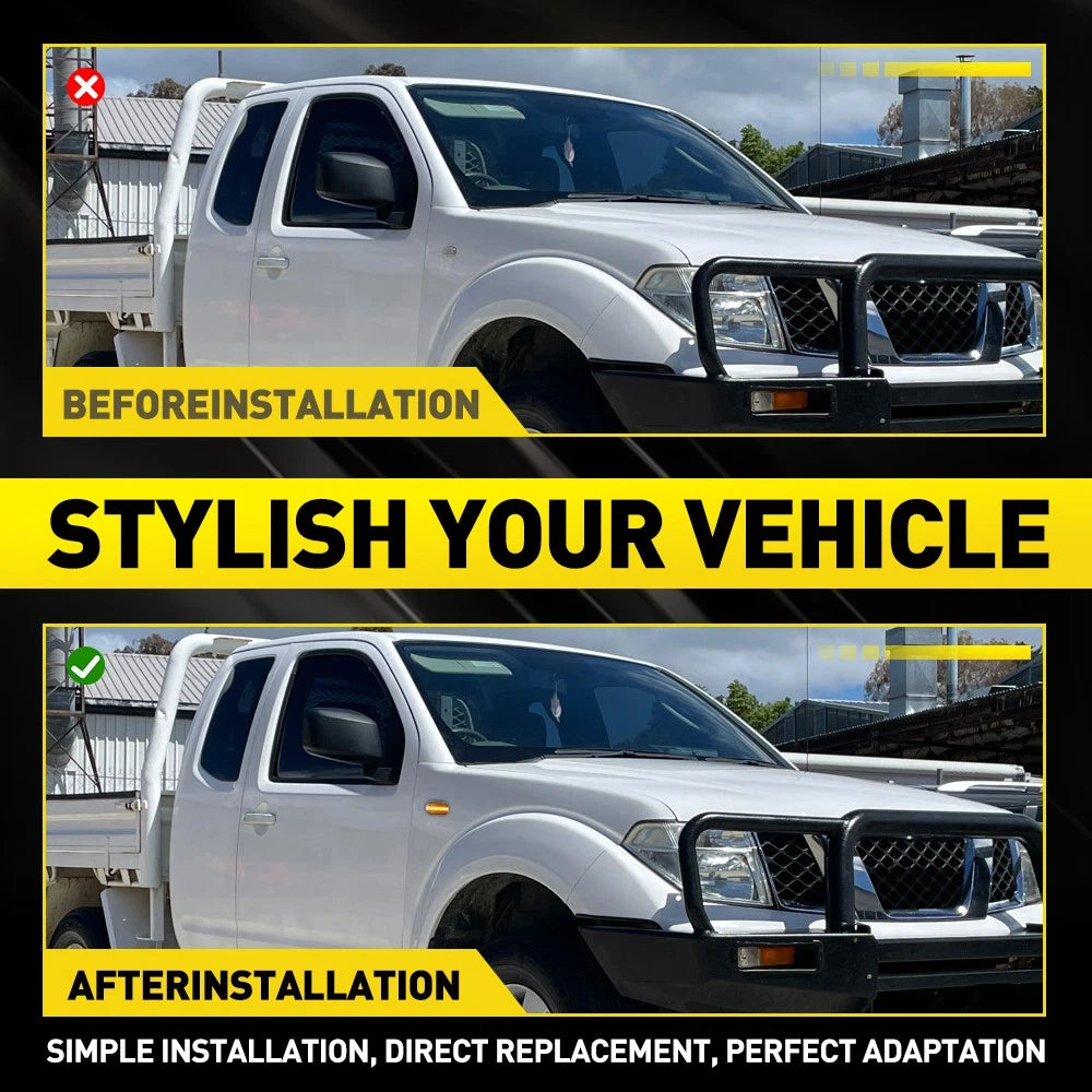 LED Dynamic Side Marker Light Indicator For Nissan Note 2006-2012 Smoked Amber A