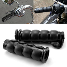 Load image into Gallery viewer, 1" Black Handlebar Hand Bar Grips For Harley Sportster Road King Electra Glide S