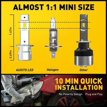 Load image into Gallery viewer, 4X H1 LED Car Fog Headlight Conversion Globes Bulbs Beam 220W 12000LM LD2004