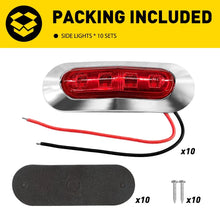 Load image into Gallery viewer, 20X Red LED Clearance Lights Side Marker Lamp Trailer Truck Caravan Lorry IP67