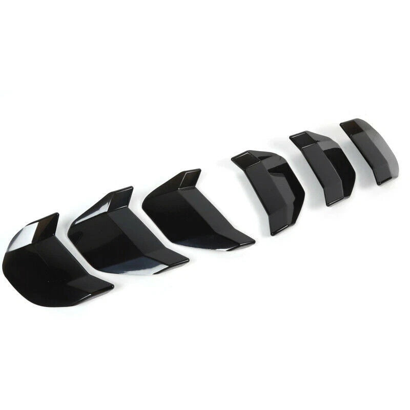 Smoked Black Tail Light Lamp Decoration Cover Trim Bezels for Ford Mustang 2018+