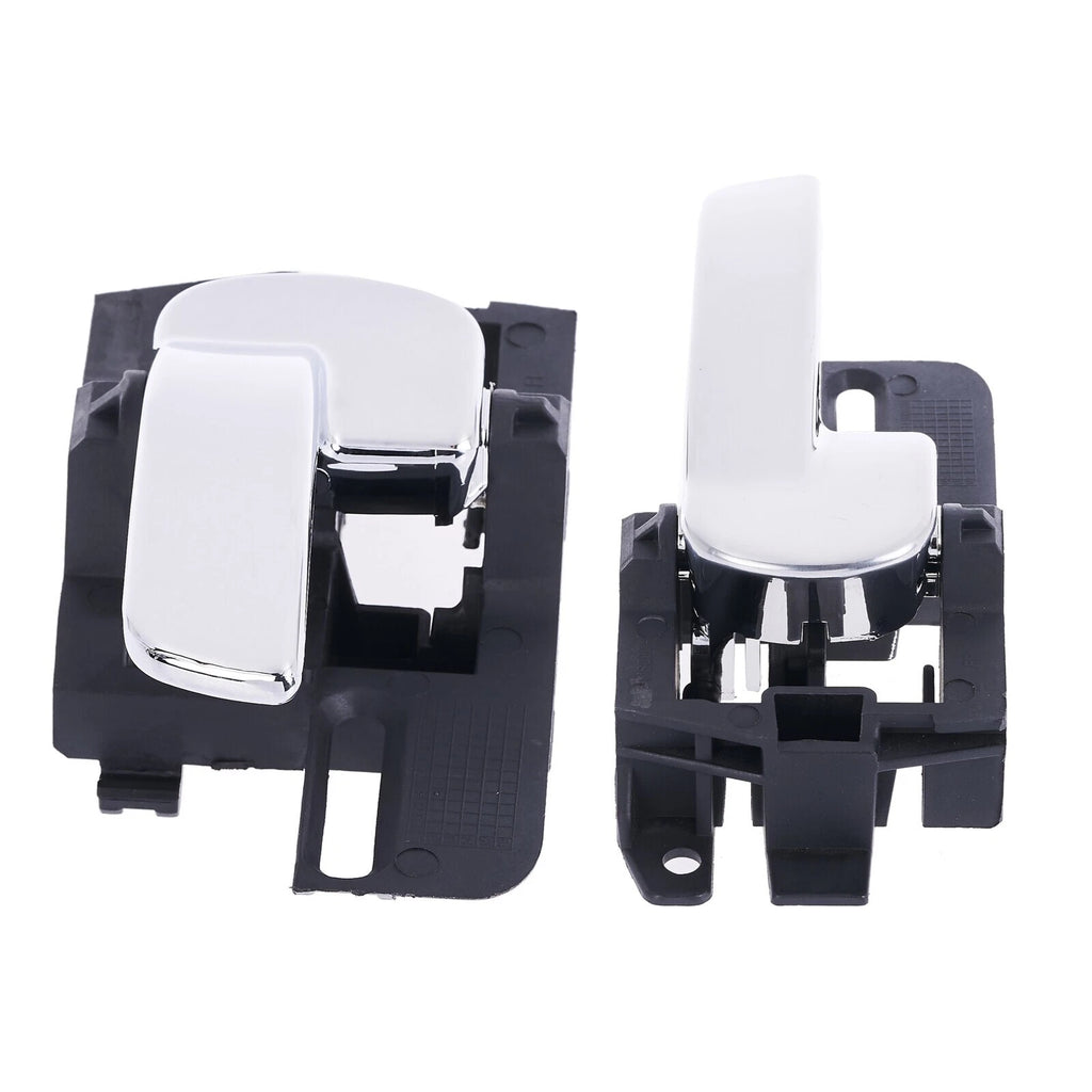 2pc LEFT & RIGHT FRONT = REAR Door Handle Inner Chrome For Nissan Dualis 07-16
