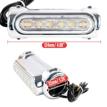 Load image into Gallery viewer, Chrome Motorcycle Crash Bar Light Kit Clear Lens for Harley with 32mm Bars ST