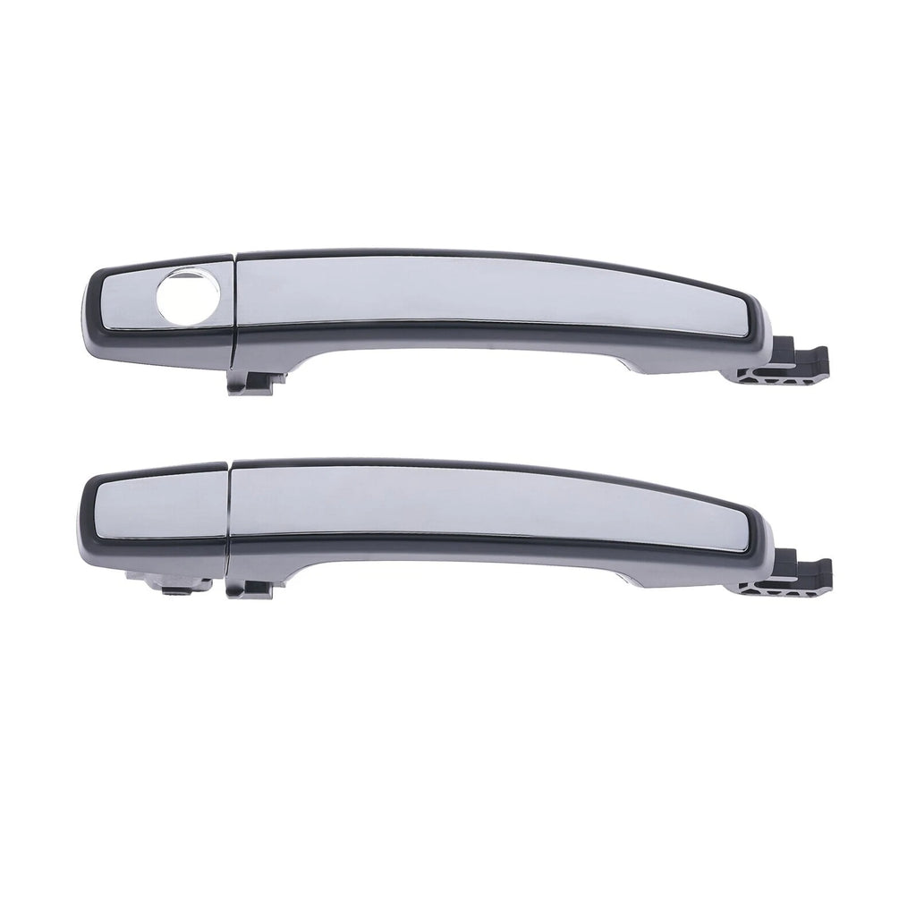 Door Handle Outer for Holden Colorado 12-20 Set of 2 Chrome Black FRONT LH+RH
