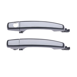 Door Handle Outer for Holden Colorado 12-20 Set of 2 Chrome Black FRONT LH+RH