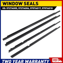 Load image into Gallery viewer, 4pcs Window Seal Weather Strips 5757A017 For Mitsubishi Lancer 2008-2017 4 Doors