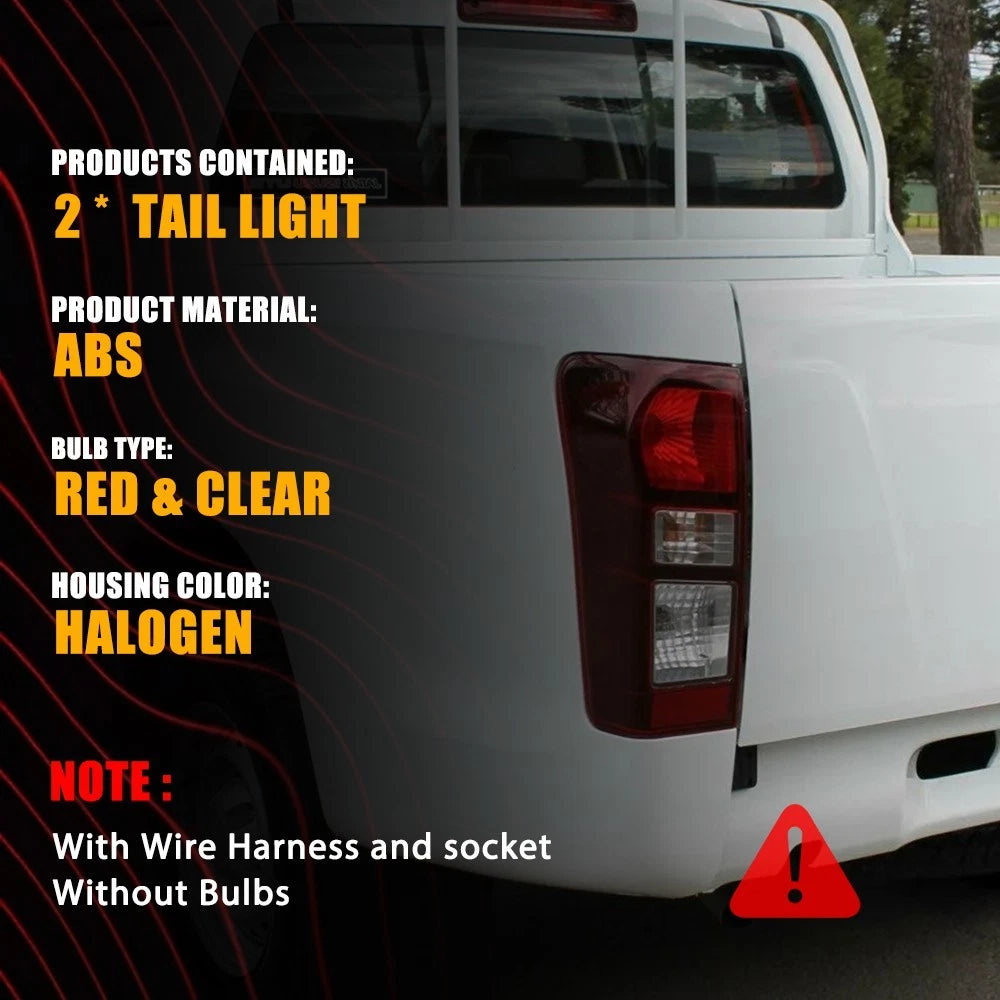 LH RH Side Tail Light Lamp (Non LED) For Isuzu DMax D-Max Ute 2012~17 898125393