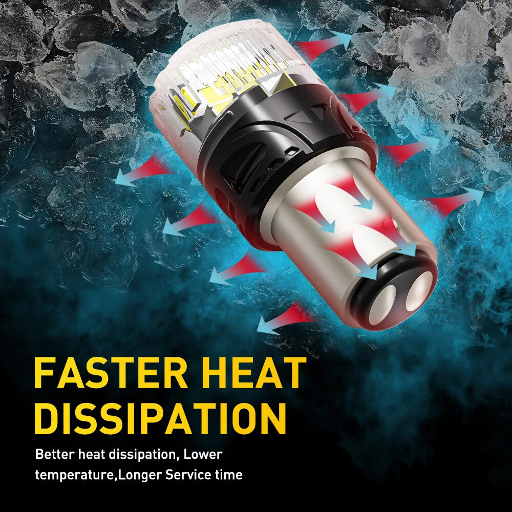 2X AUXITO BAY15D 1157 P21/5W 12V RED CAR 16SMD BRAKE LED STOP TAIL LIGHT BULBS