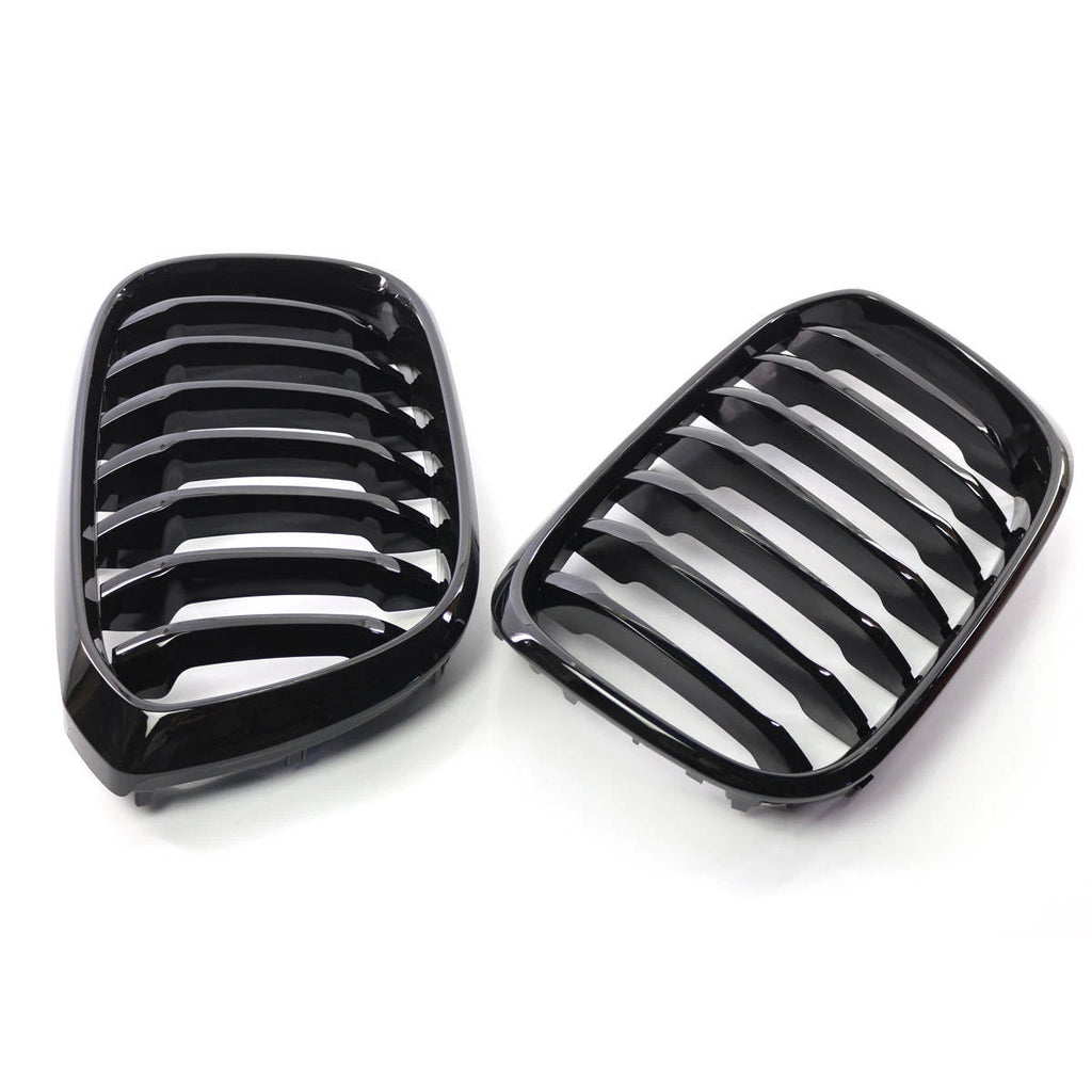 Gloss Black Front Bumper Kidney Grill Grille For BMW X3 G01 X4 G02 2018-2021 ST