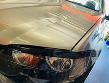 Load image into Gallery viewer, Gloss black headlight eyelid eyebrows pair for Ford BA BF Falcon and FPV models