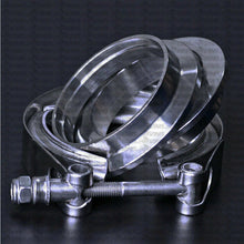 Load image into Gallery viewer, 3" inch 76mm V-band Vband Clamp Turbo Downpipe Stainless Clamp Mild Steel Flange