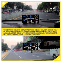 Load image into Gallery viewer, Car Speedometer Digital Device Consumption Tool HUD Head Up Display km/h 12V