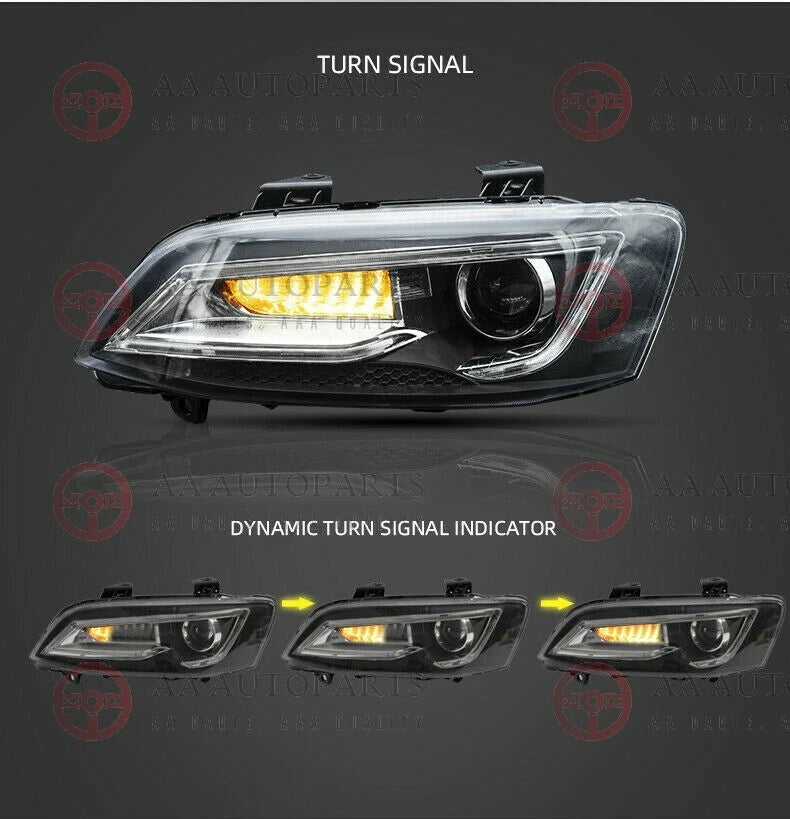 Holden VE Commodore Series 1 & 2 LED DRL Headlights Sequential Indicator Blinker