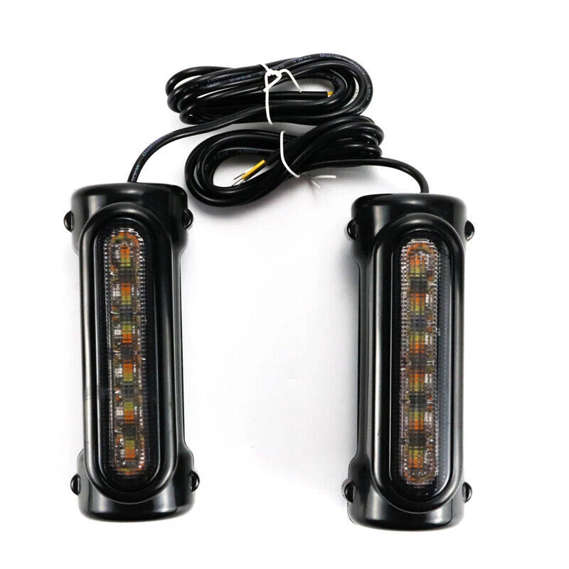 2X Motorcycle 1.25'' Highway Bar Switchback Turn Signal Light For Harley Victory
