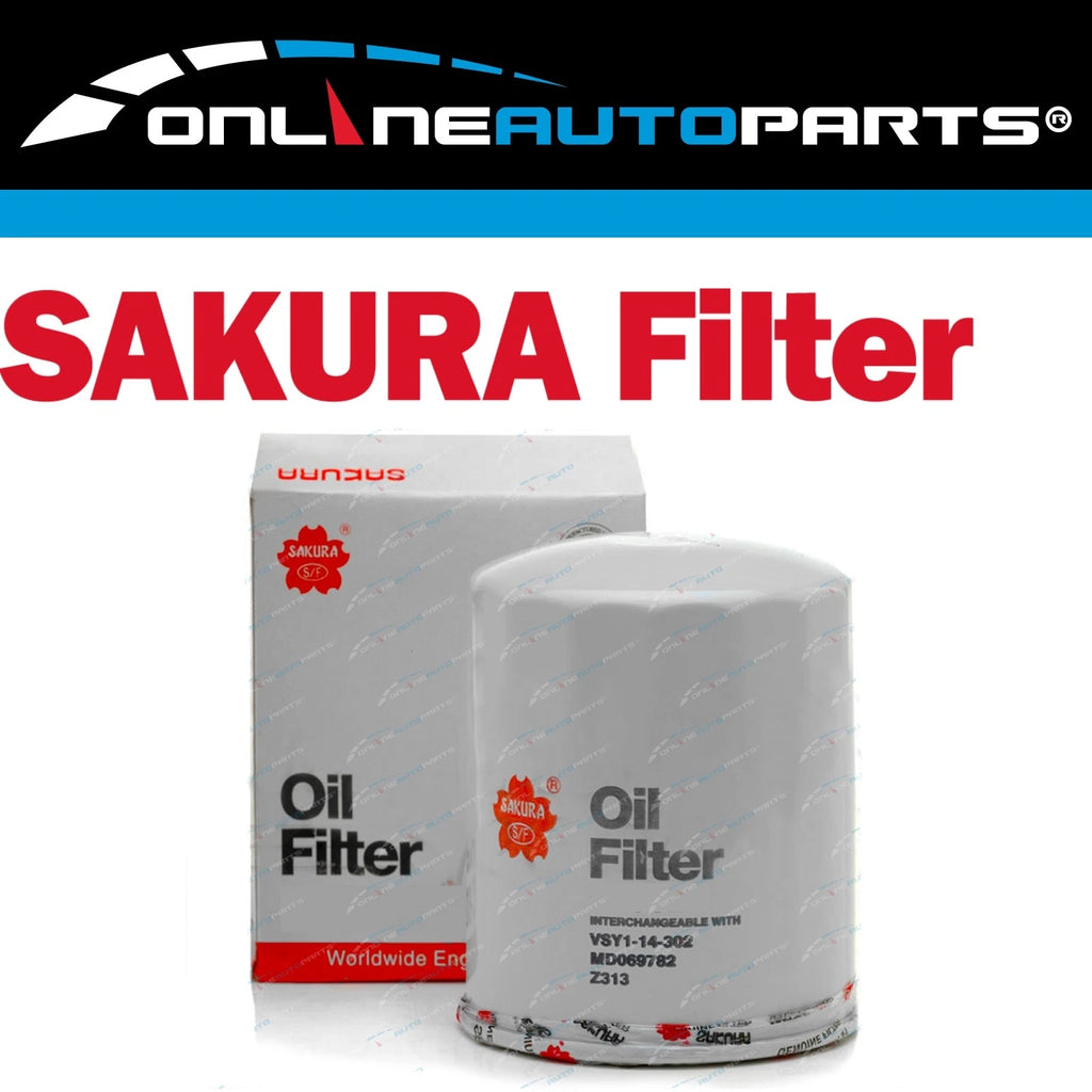 Sakura Engine Oil Filter for Mitsubishi Delica P25W 2.5L 4cyl 4D56T 1989~1994